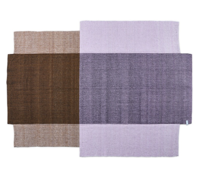 Nobsa Rug Teppich, großes Format, Rosenblüte/Ocker Farbkombination, moderner Teppich für Wohnzimmer und Schlafzimmer.