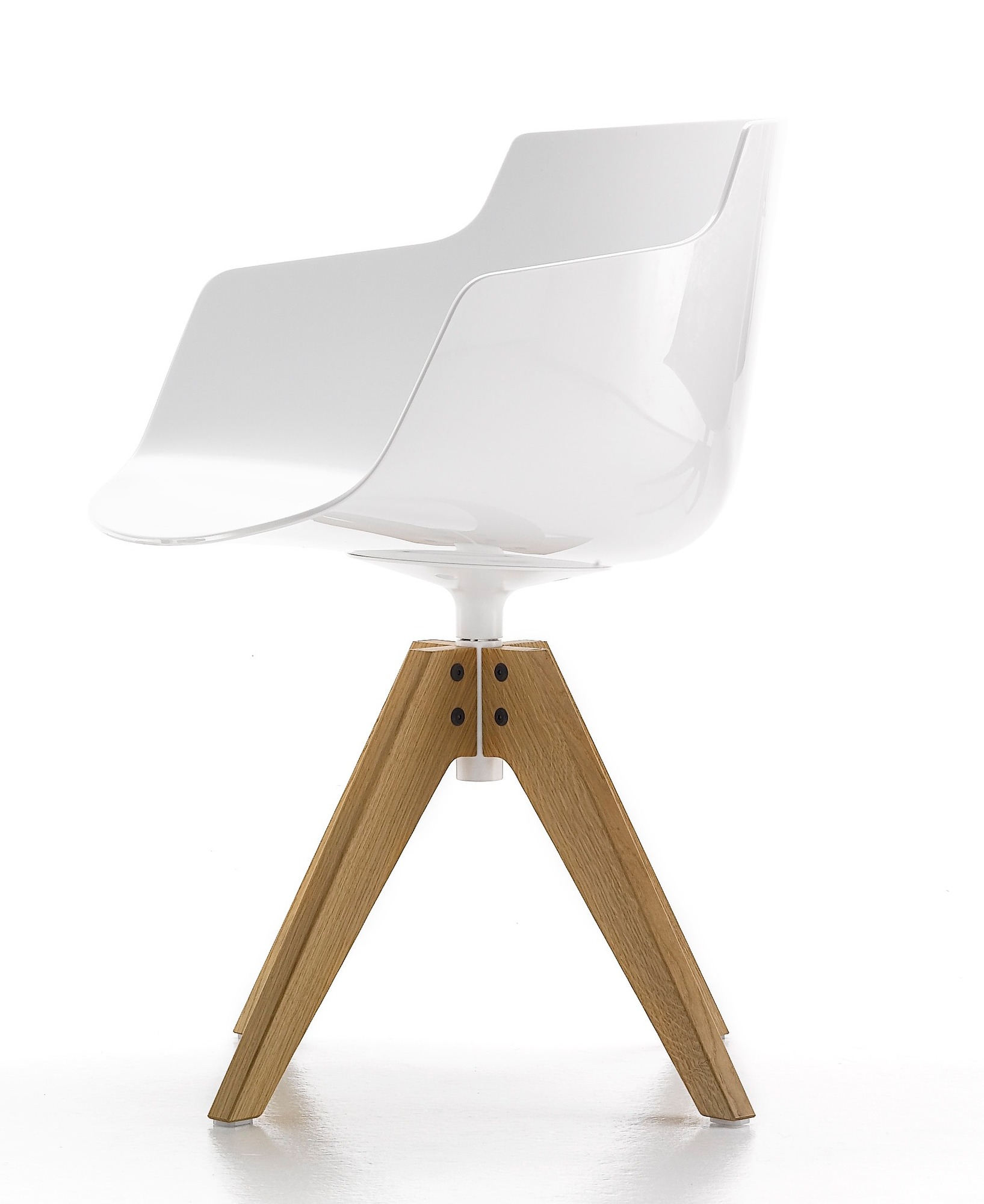 Flow Chair Stuhl Vierfußgestell VN Eiche MDF Italia