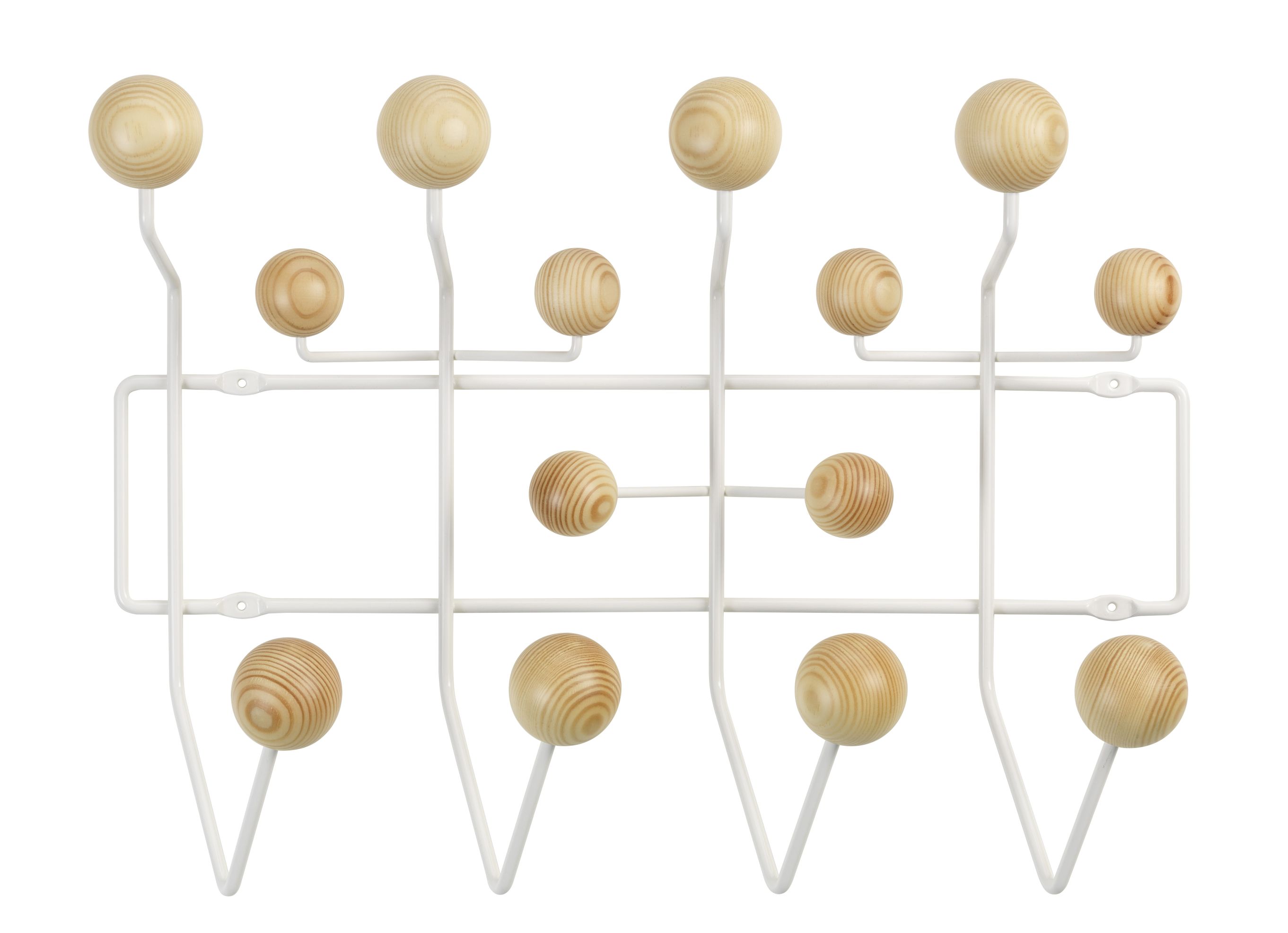 Eames Hang it all Garderobe Weiss, Kiefer Vitra