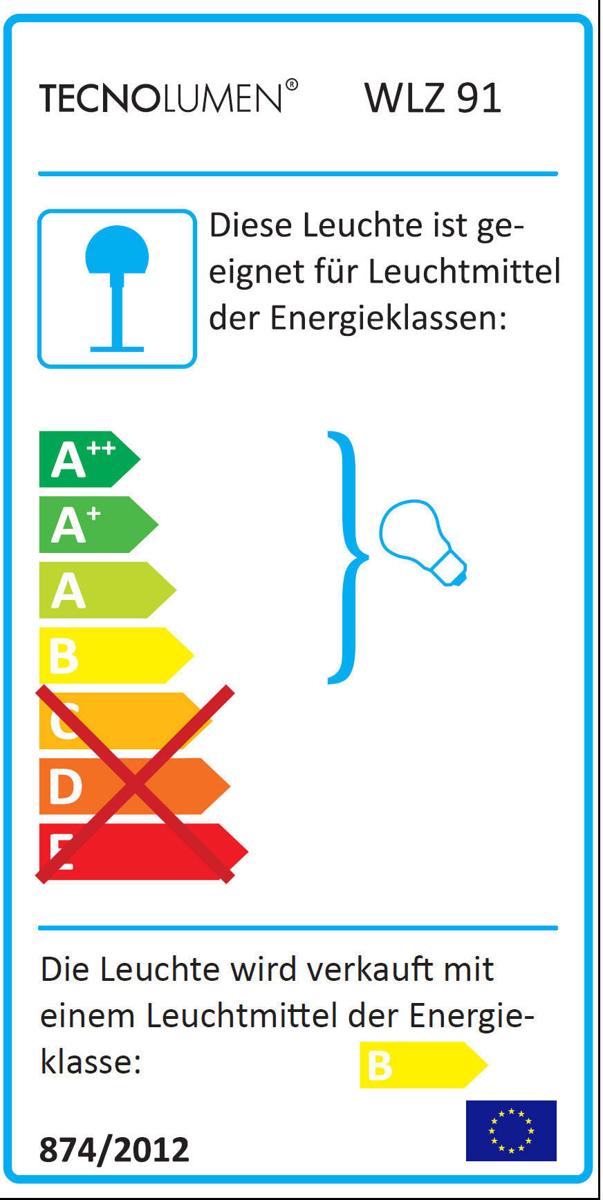 WLZ 91 Wandleuchte Ariane Tecnolumen