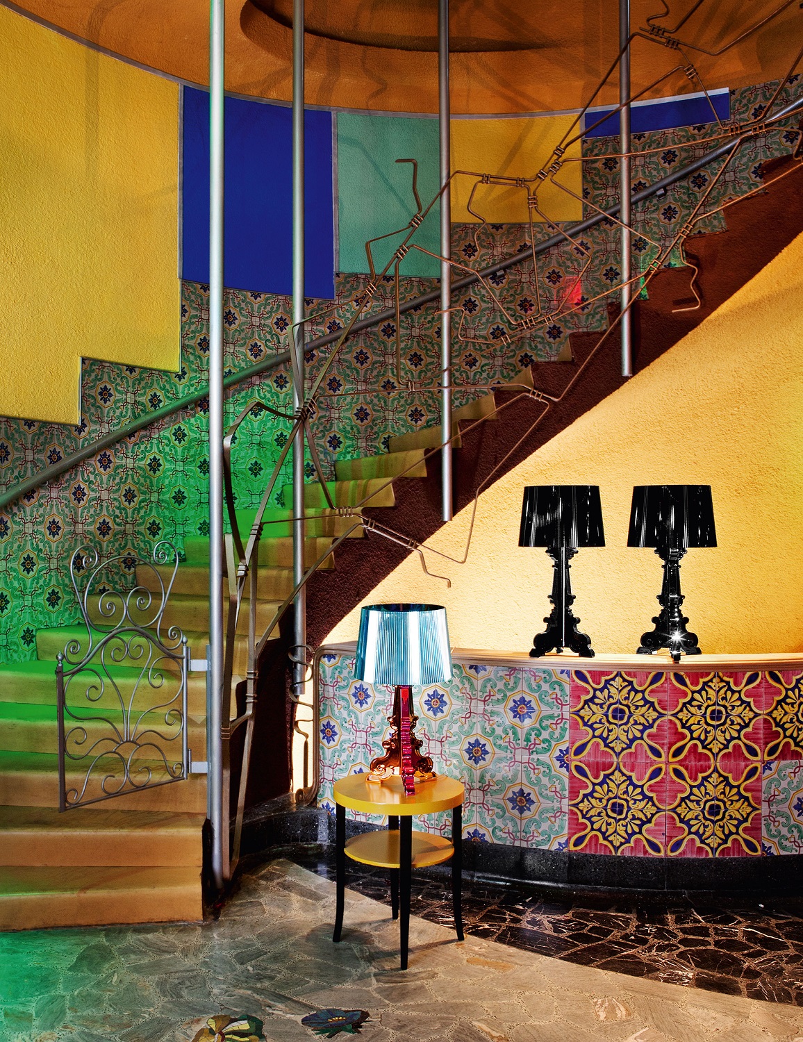 Bourgie Tischleuchte schwarz Kartell