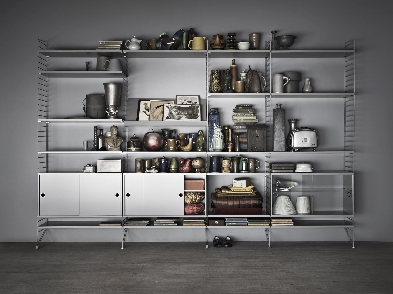 String Wohnzimmer Wand Regalsystem F String Furniture 
