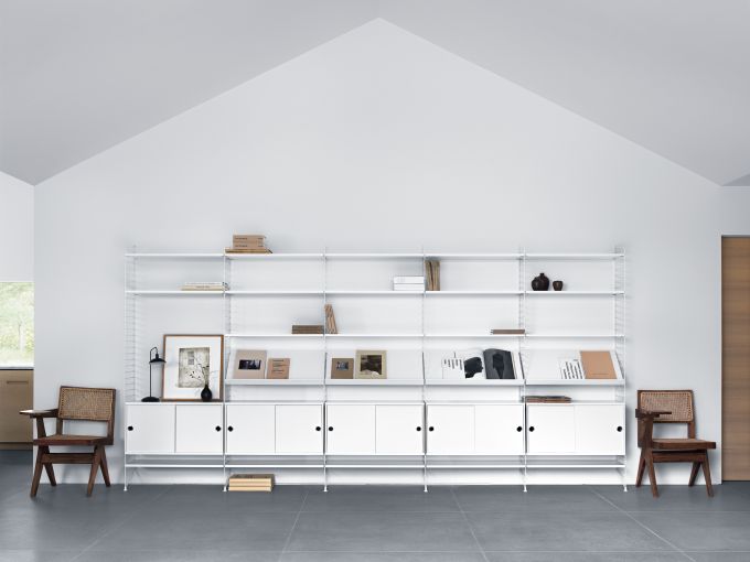 String Wohnzimmer Wand Regalsystem G String Furniture 
