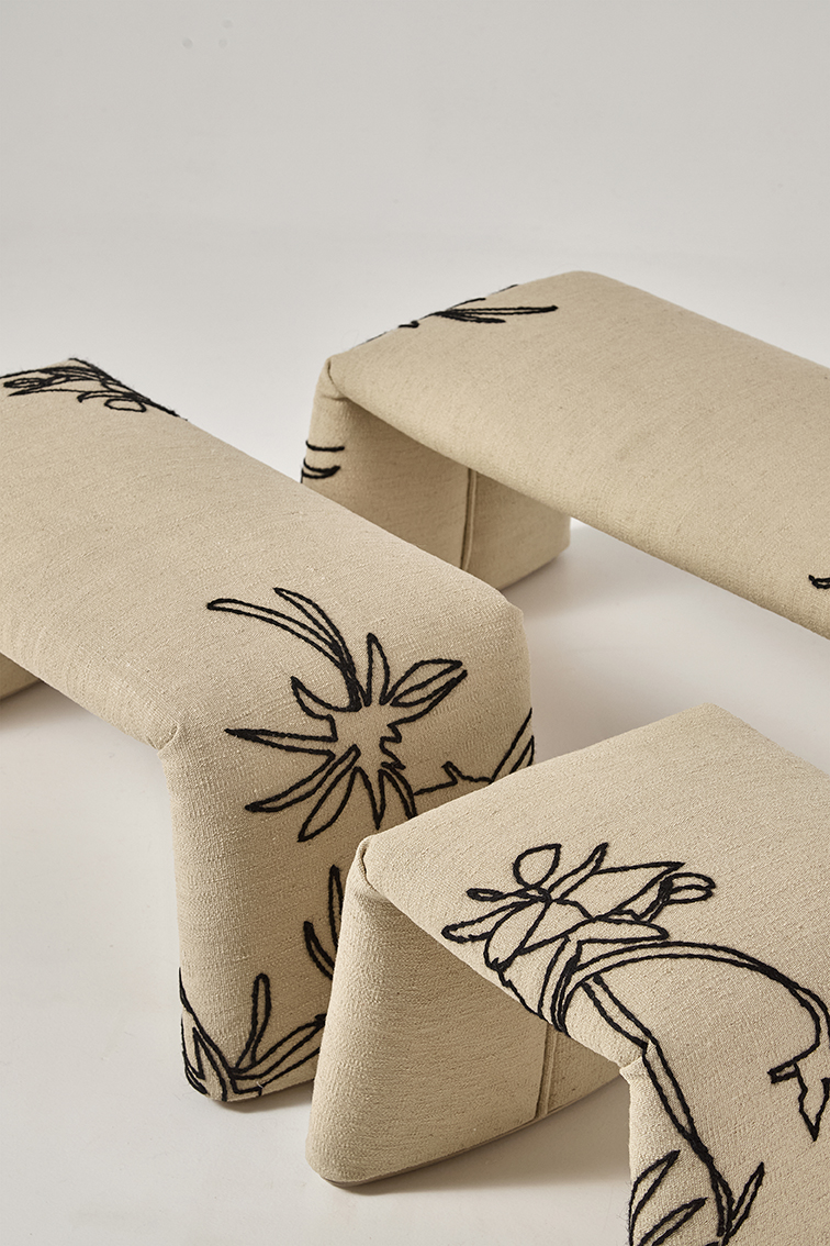 Folded Flower Bench Bank Nanimarquina 
