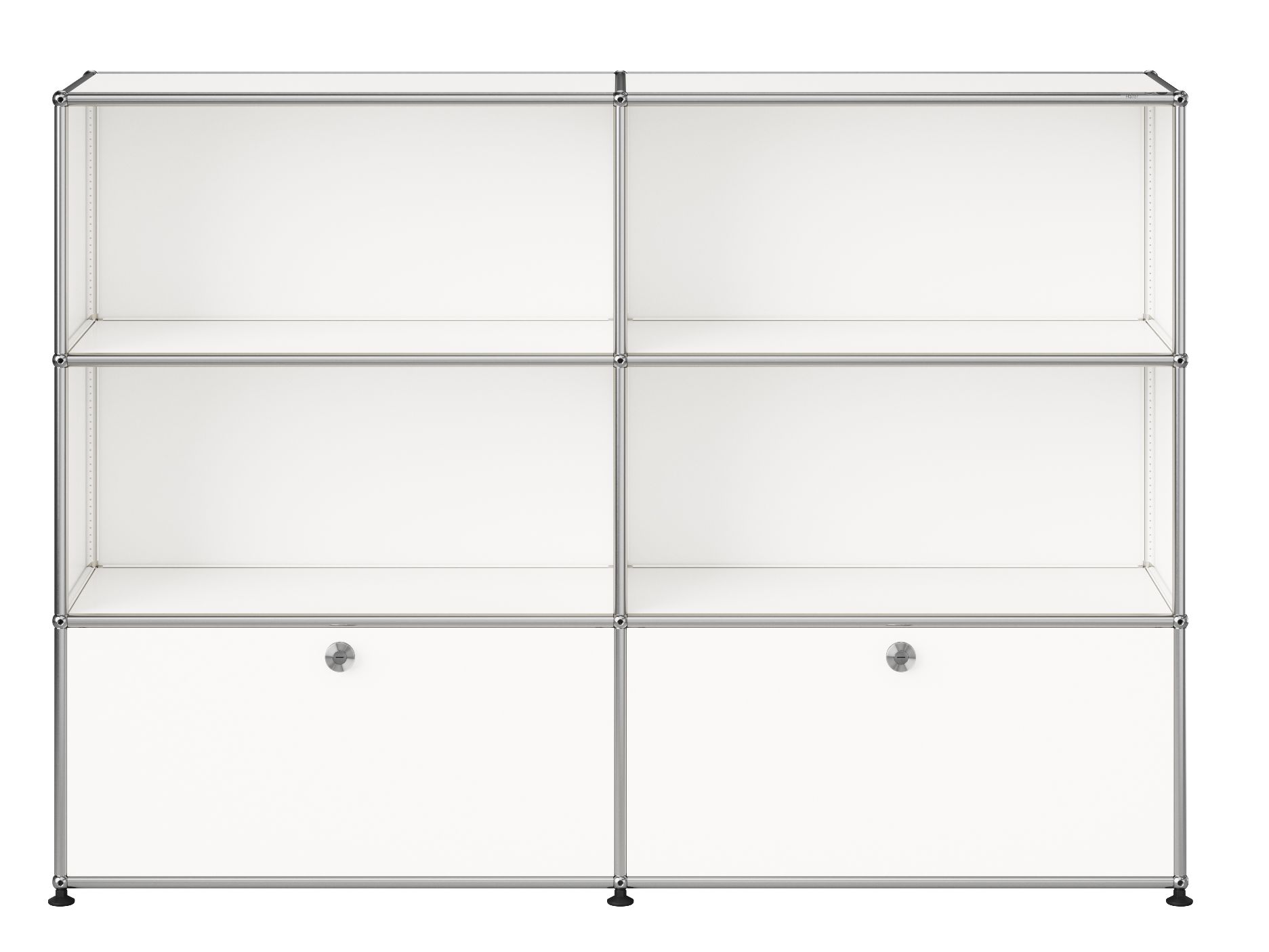 USM Haller Sideboard M 65 4 Offen / 2 Klappen Reinweiß