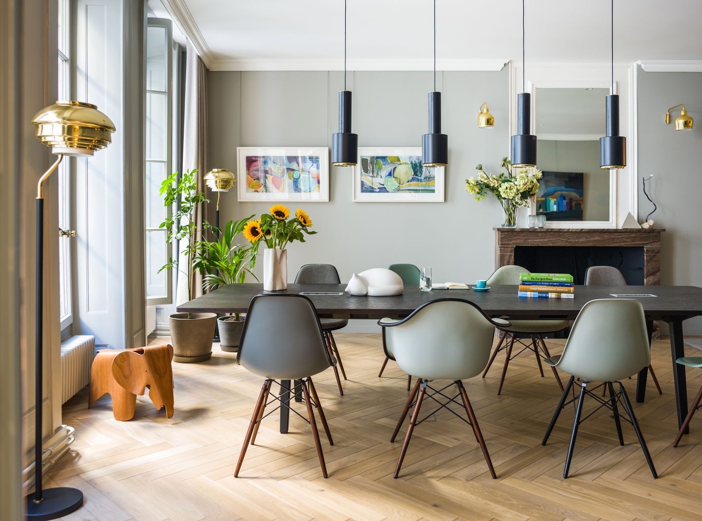 Eames Plastic Arm Chair DAW Stuhl Vitra
