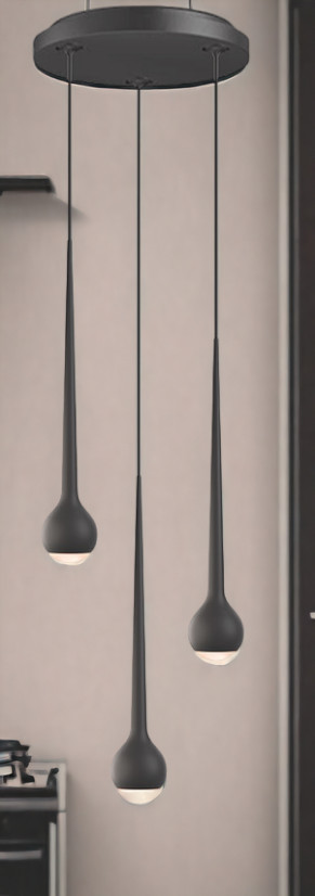 Falling Sun Water Pendelleuchte Grau