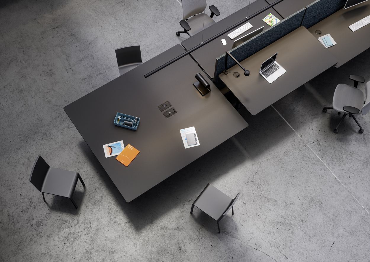 Tyde 2 Sitz - und Stehtisch 160 cm Vitra