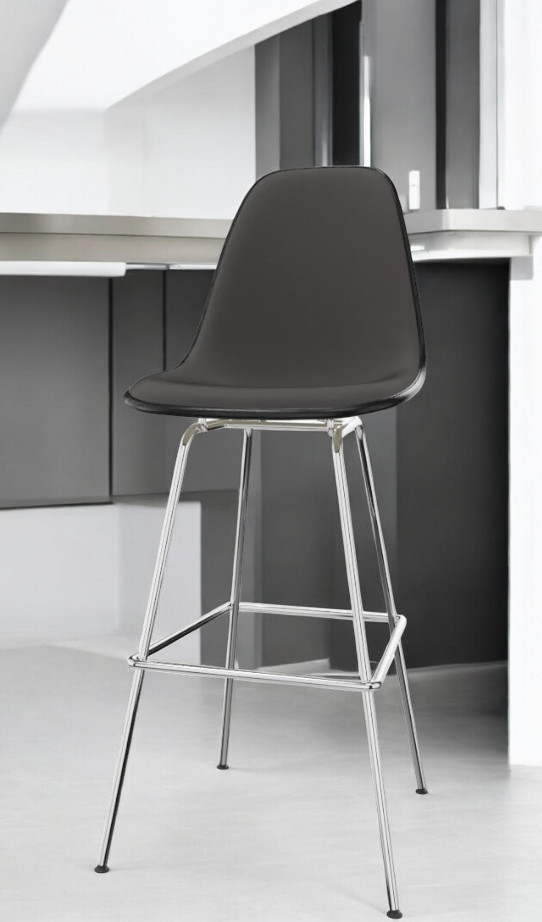 Eames Plastic Bar Stool Barhocker High Vollgepolstert Vitra 