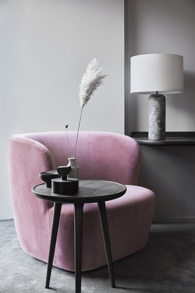 Accent Side Table Beistelltisch Eiche groß Mater Eiche schwarz gebeizt