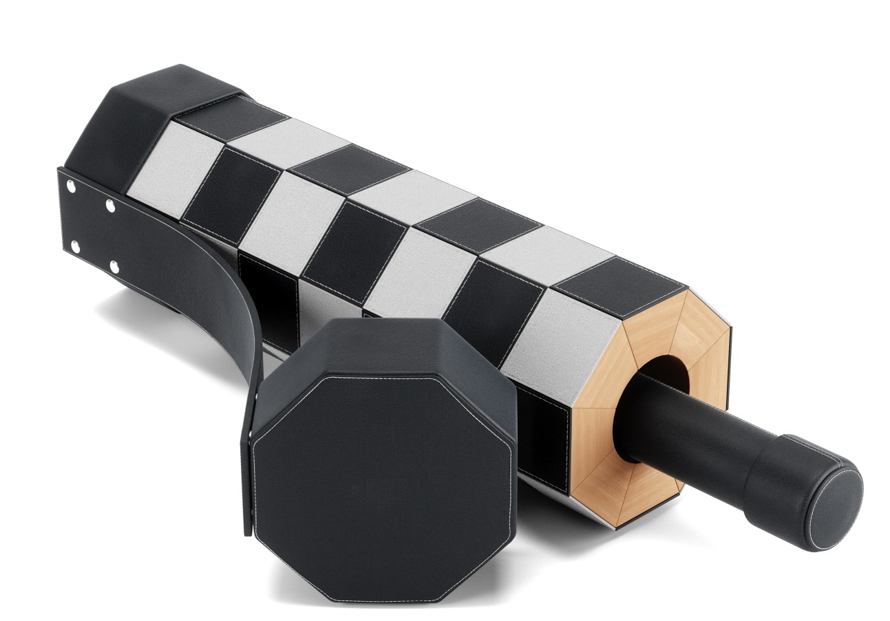 Rolz Chess / Checkers Ser Mobiles Schach- und Dame Set Umbra EINZELSTÜCK