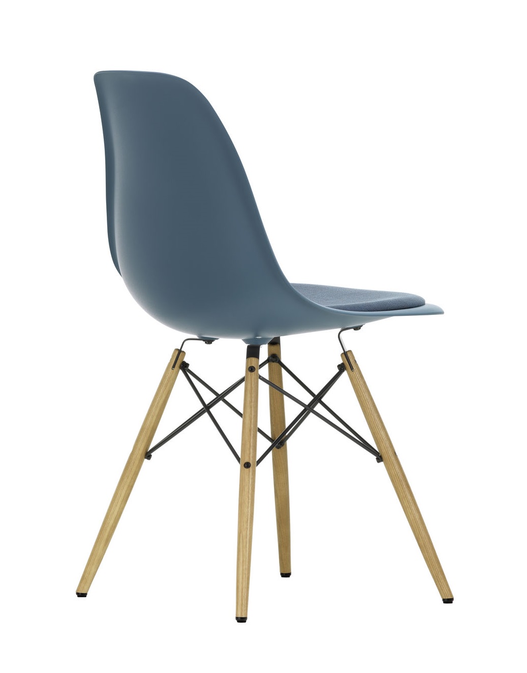 Eames Plastic Side Chair DSW Stuhl mit Sitzpolster Vitra