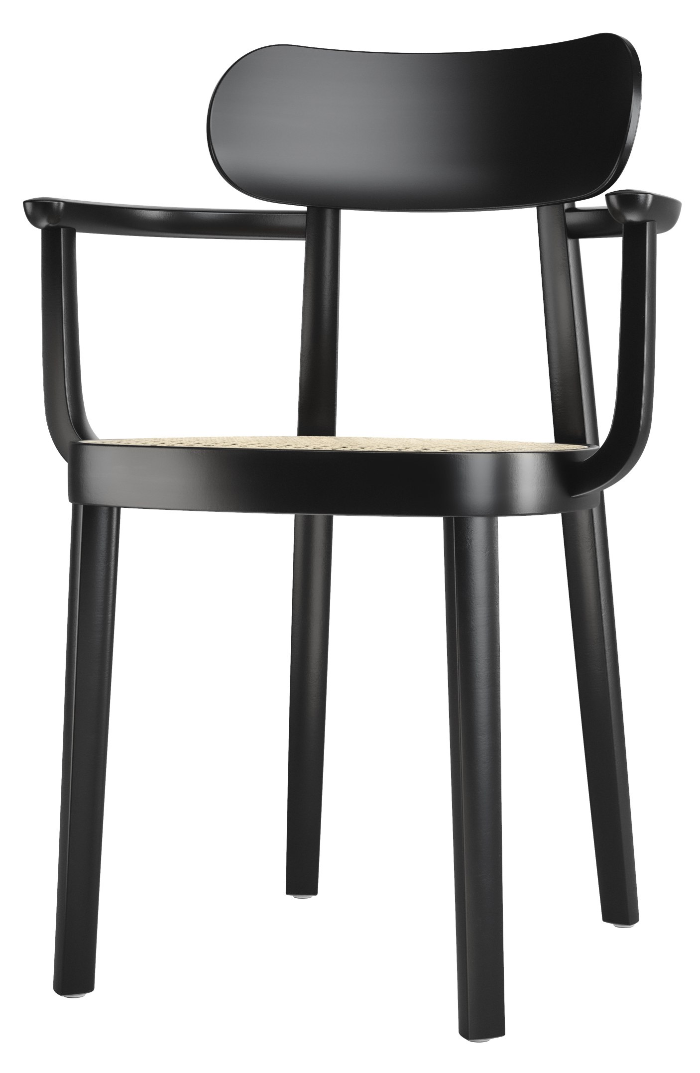 Holzstuhl mit Armlehnen 118F / 118 F Thonet