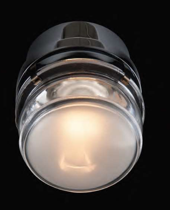 Fresnel 1148 Outdoor Wandleuchte Chrom E14 Oluce EINZELSTÜCK