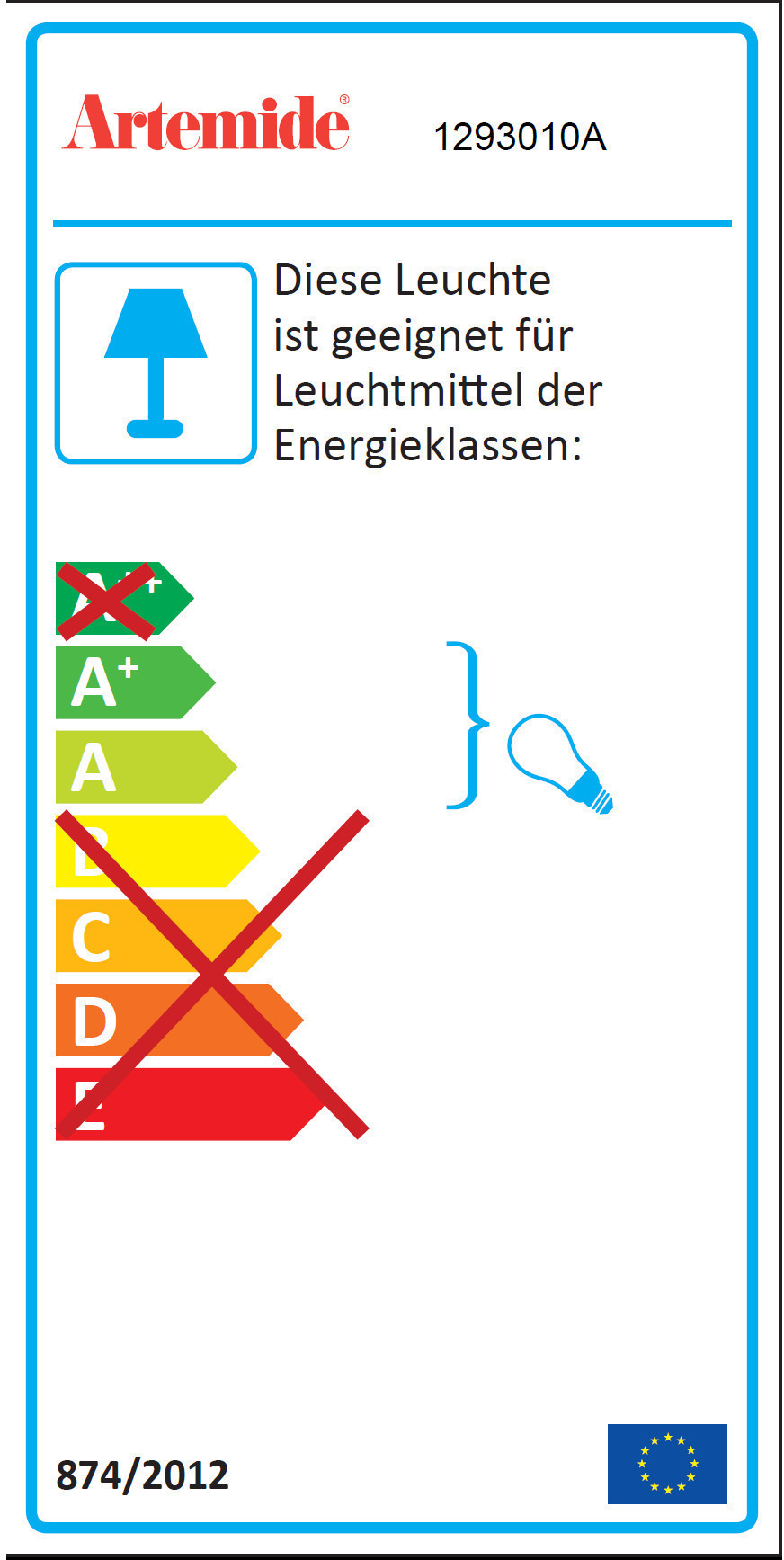 Edge Parete 30 Wandleuchte Artemide