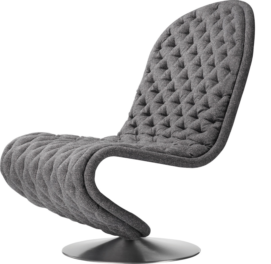System 1-2-3 Lounge Deluxe Runder Fuß Sessel Verpan