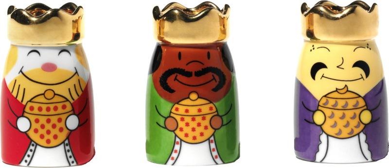 AMGI10SET1 Re Magi Figuren Set Heilige drei Könige Alessi EINZELSTÜCK