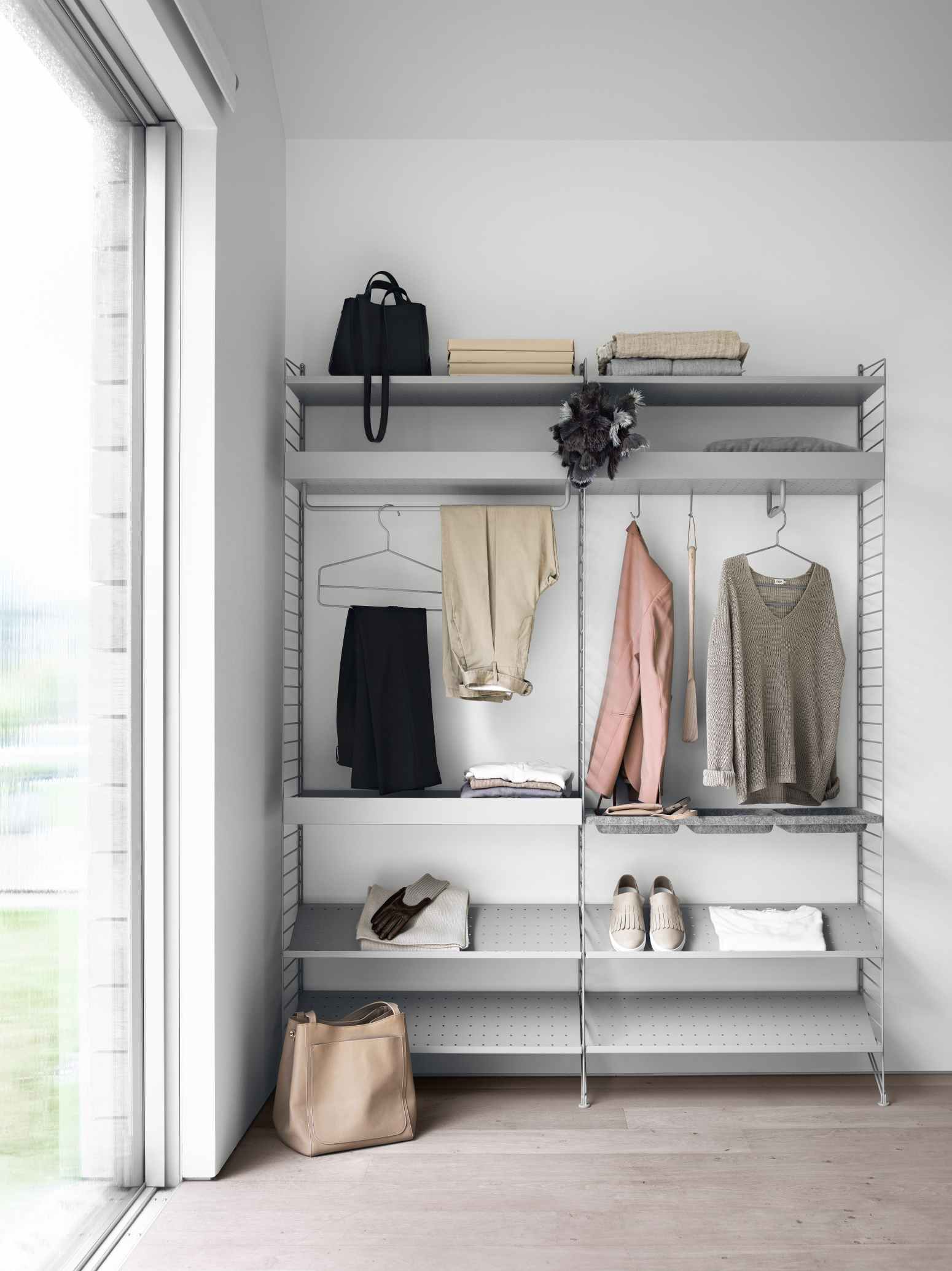 String Schlafzimmer Boden Regalsystem D String Furniture