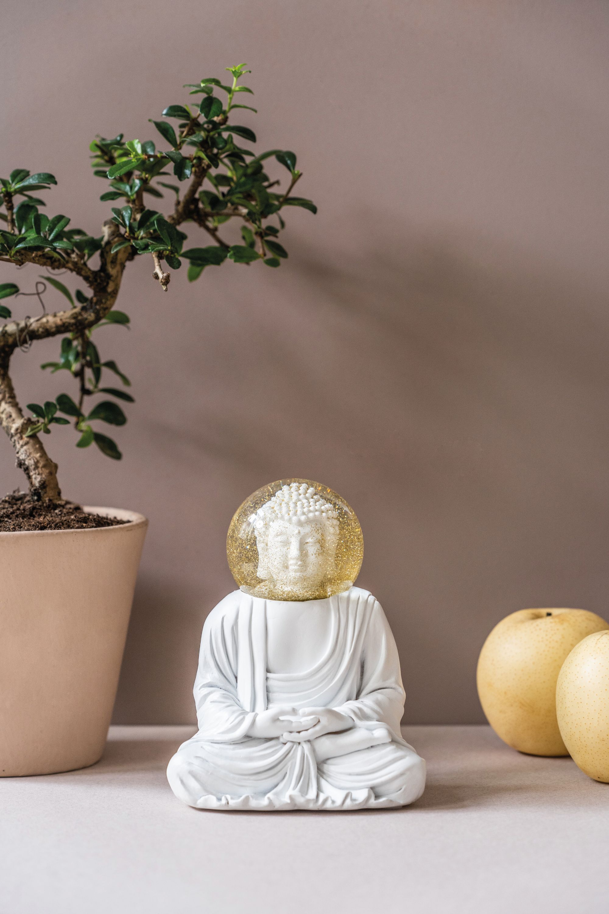 Summerglobes The White Buddha Glitzerkugel Donkey EINZELSTÜCK