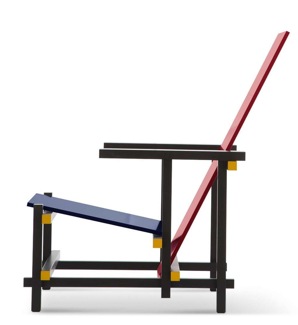 635 Red and Blue Sessel Cassina