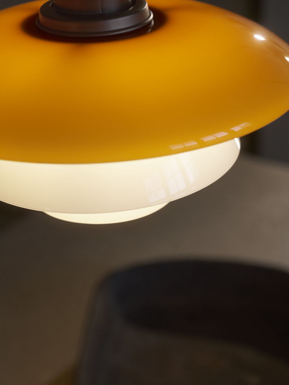 PH 3/3 Pendelleuchte CENTENARY EDITION Amber/Opal White Louis Poulsen