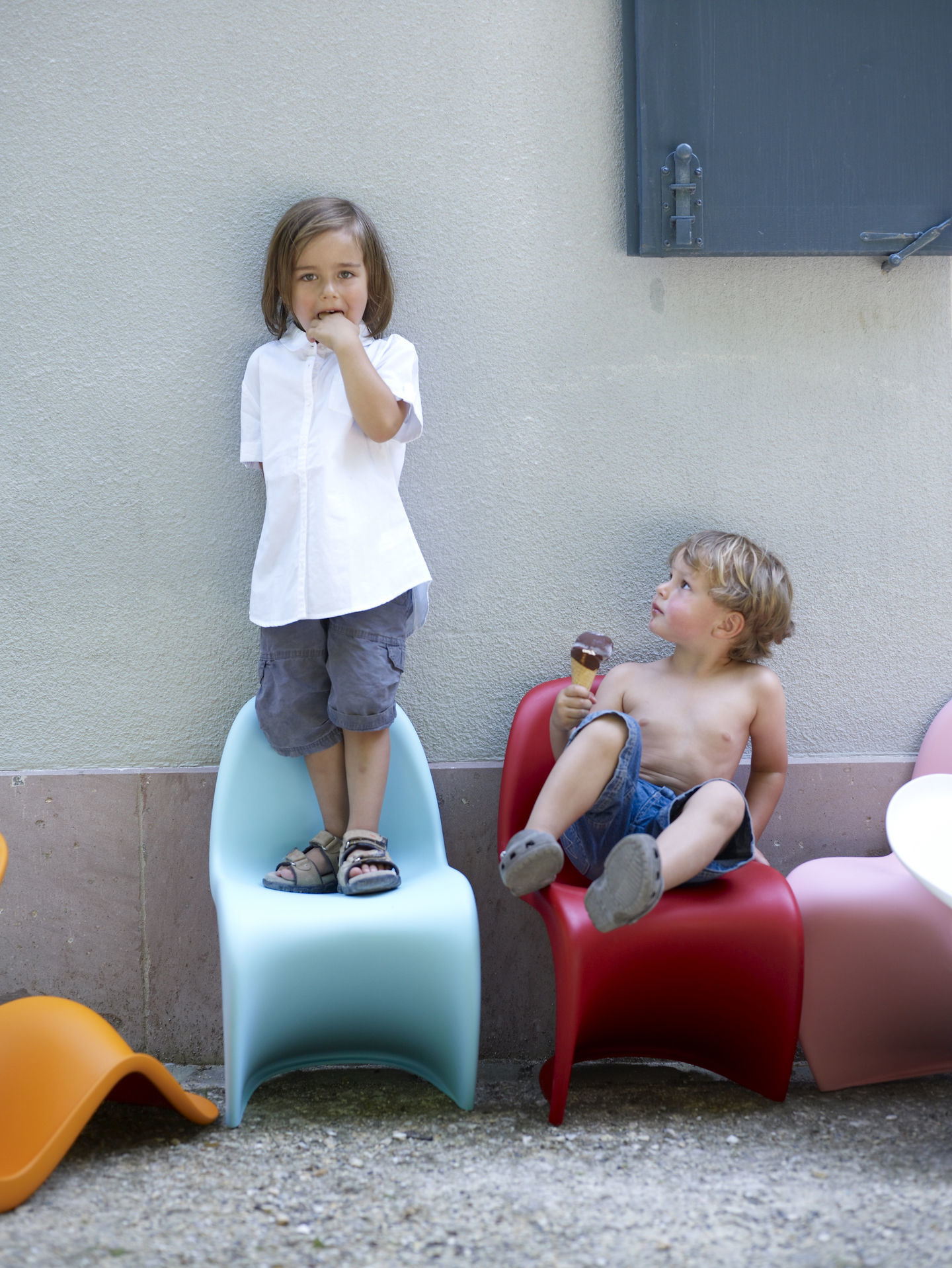 Panton Junior Stuhl Vitra - QUICK SHIP Weiss 