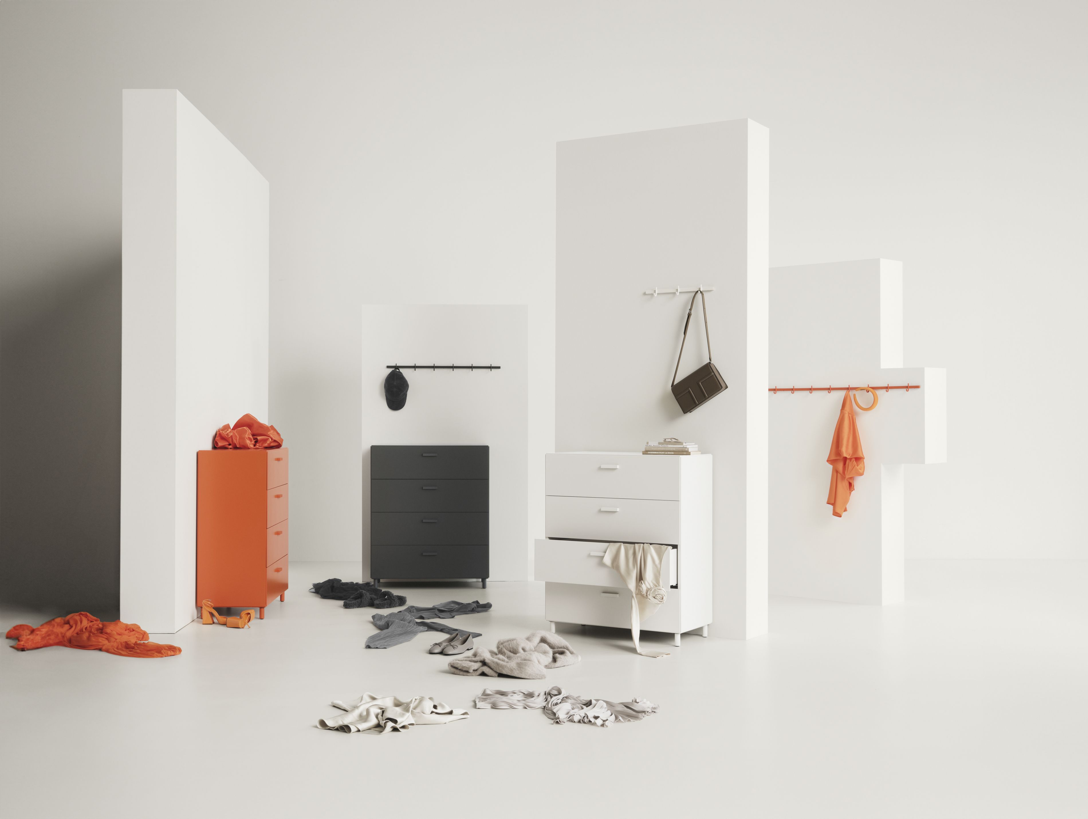 Relief Beine 4er Set für Kommode weiß String Furniture
