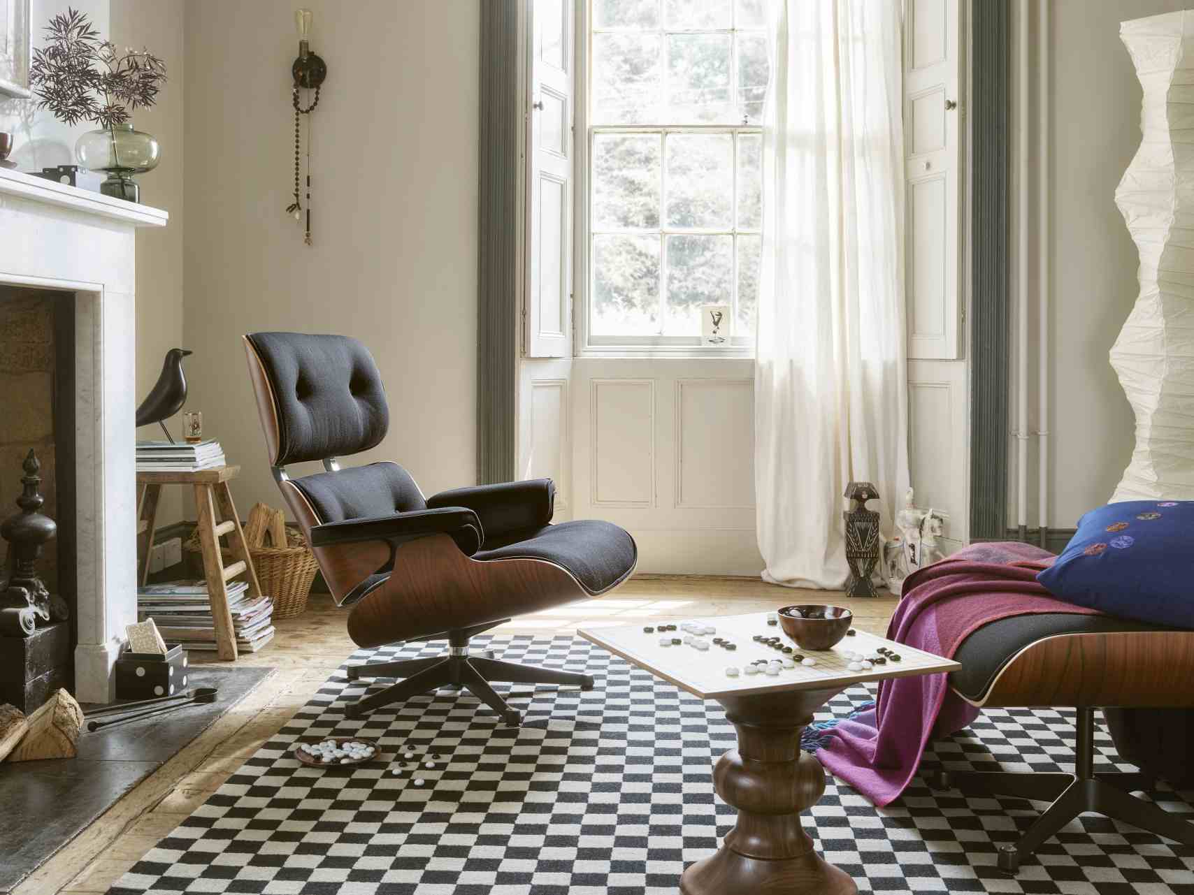 Eames Lounge Chair & Ottoman Armchair Leder Premium F / Leder Natural Vitra