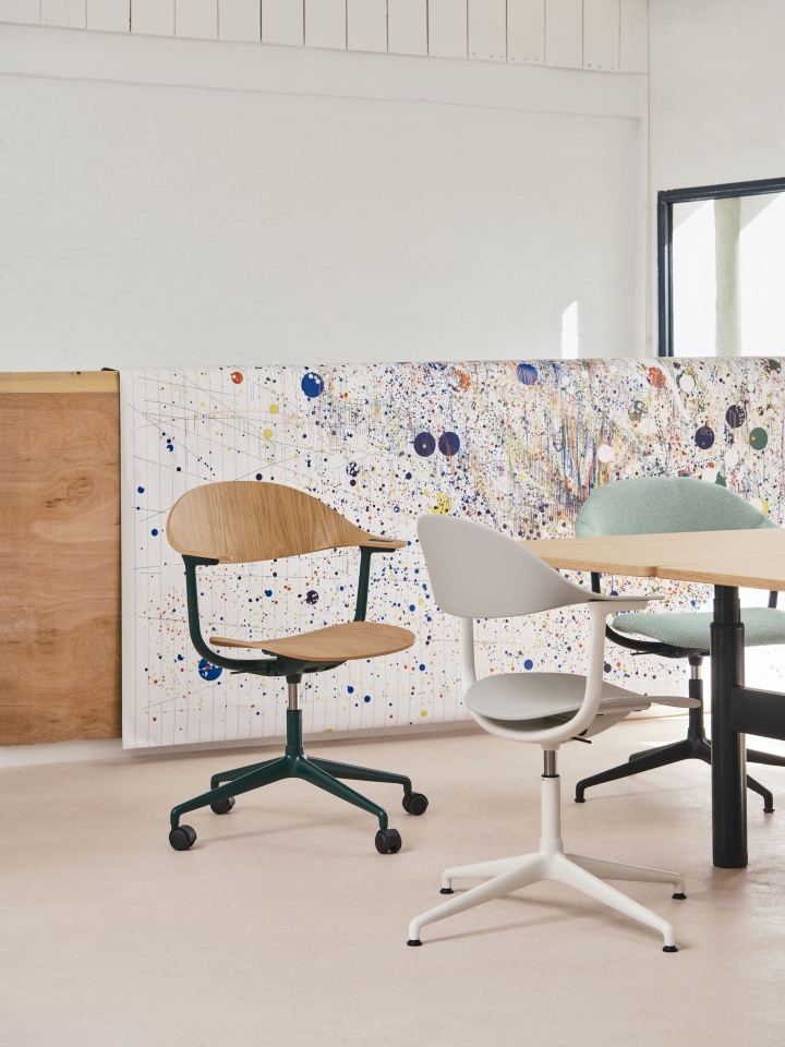 Mynt Rücken und Sitz Kunststoff Bürodrehstuhl Vitra