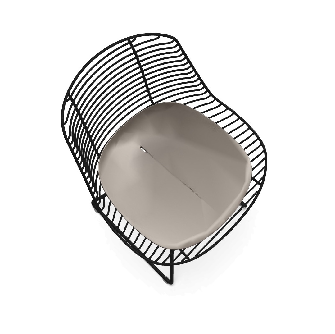 Pad Indoor/Outdoor Sitzkissen für Flow Filo Stuhl MDF Italia