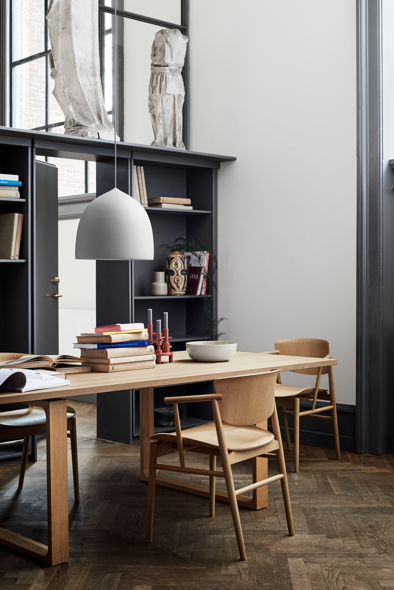 Suspence P2 Pendelleuchte Fritz Hansen Hellgrau