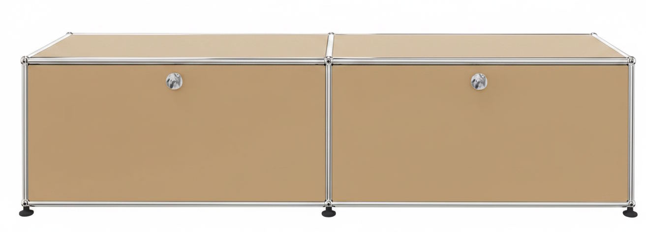 USM Haller Lowboard 2 Klappen Beige