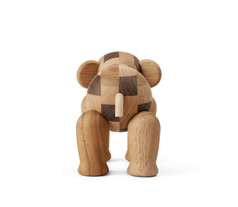Reworked Elefant Mini H9cm Holzfigur Kay Bojesen EINZELSTÜCK