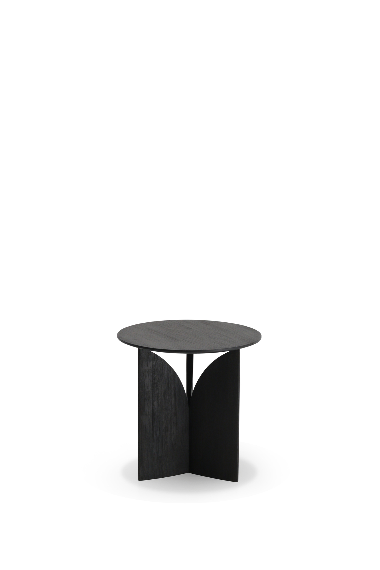 Teak Fin Beistelltisch Schwarz lackiert Ethnicraft