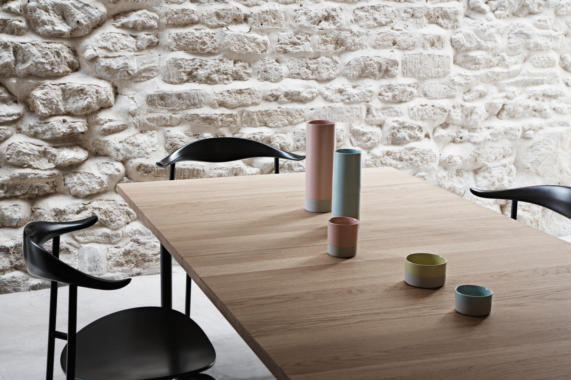 CH88T Stuhl Gestell Stahl schwarz Carl Hansen & Søn
