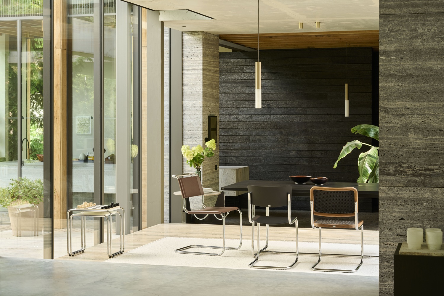 JS. Thonet by Jil Sander S 32 V / S32V Freischwinger Thonet