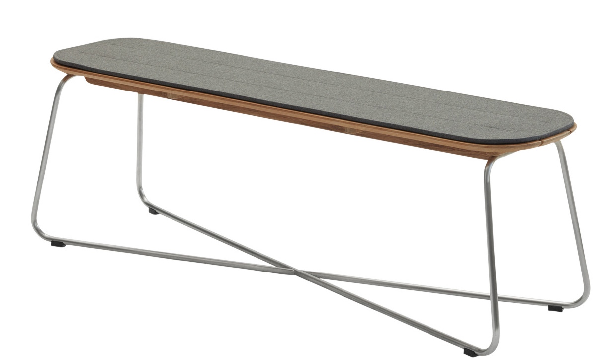 Lilium Bank Benche Cushion Sitzkissen Outdoor Skagerak by Fritz Hansen Charcoal