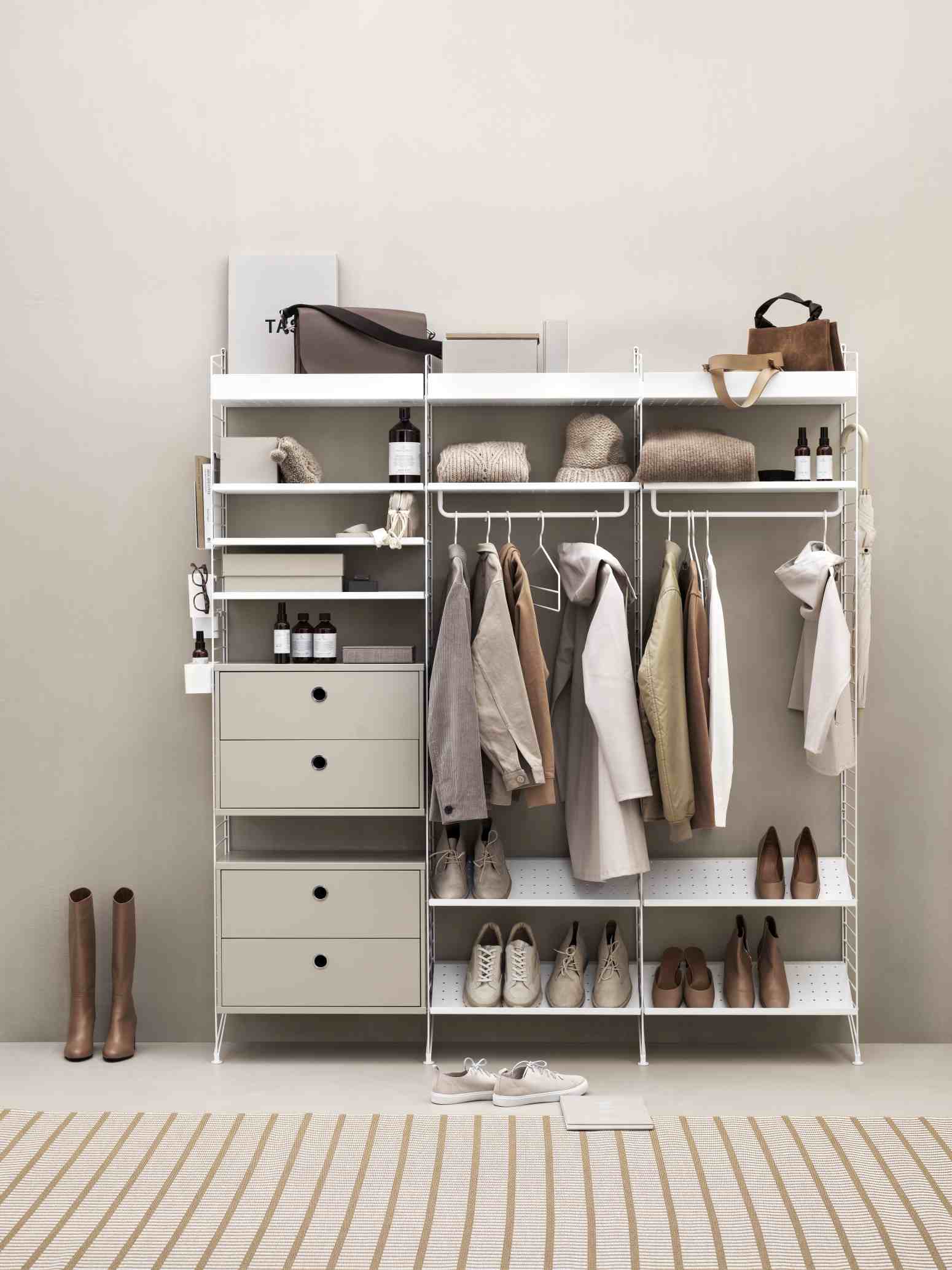 String Schlafzimmer Boden Regalsystem D String Furniture