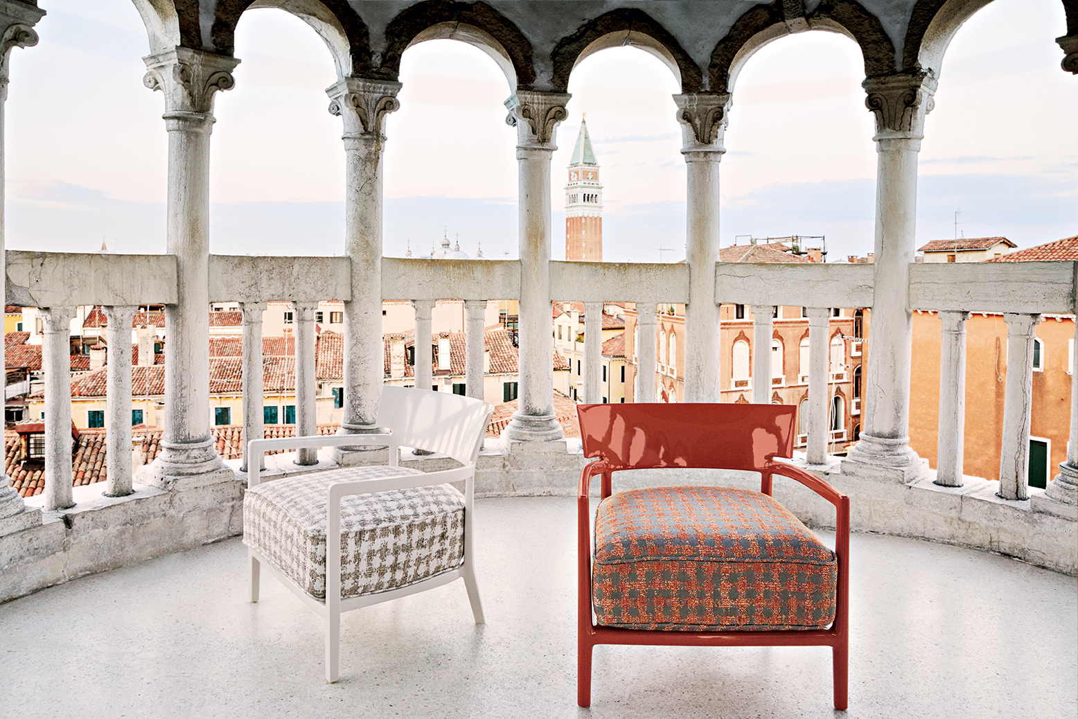 Cara Fancy Sessel Kartell Blassgruen