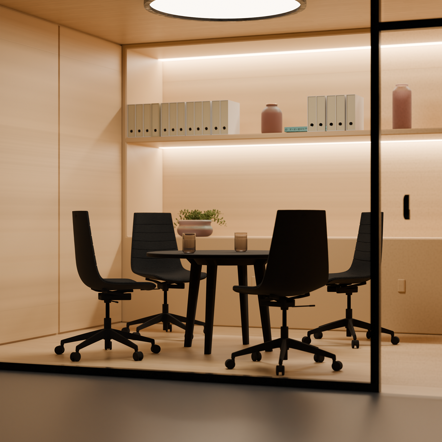 Linu Task Conference Konferenzstuhl mit Säule Aeris