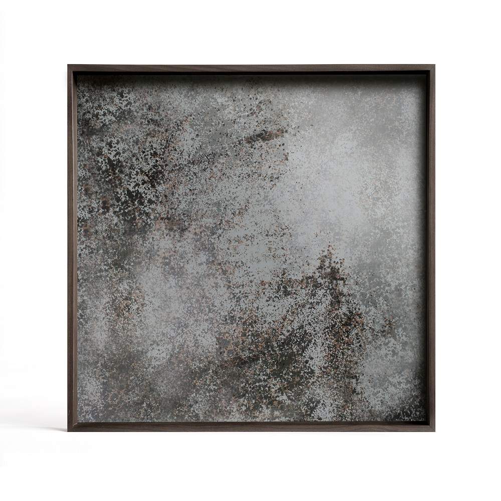 Tray Tablett für Quadratischer Couchtisch S Clear Mirror Ethnicraft EINZELSTÜCK