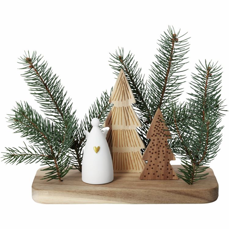 Weihnachtslandschaft Engel Räder