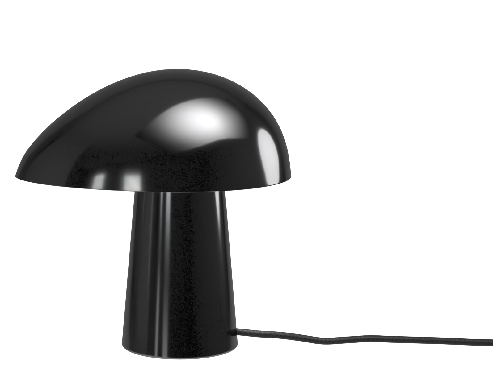 Schwarze Night Owl Tischleuchte von Fritz Hansen, modernes Design für Nachttisch oder Schreibtisch.