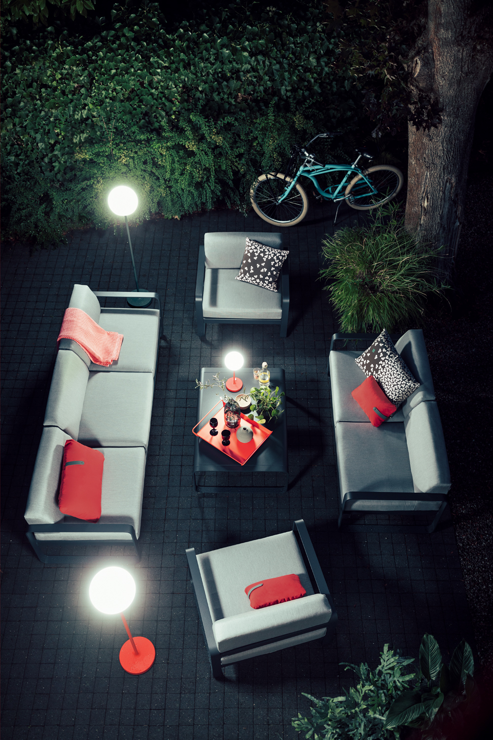 Bellevie Outdoor 3-Sitzer Sofa Fermob