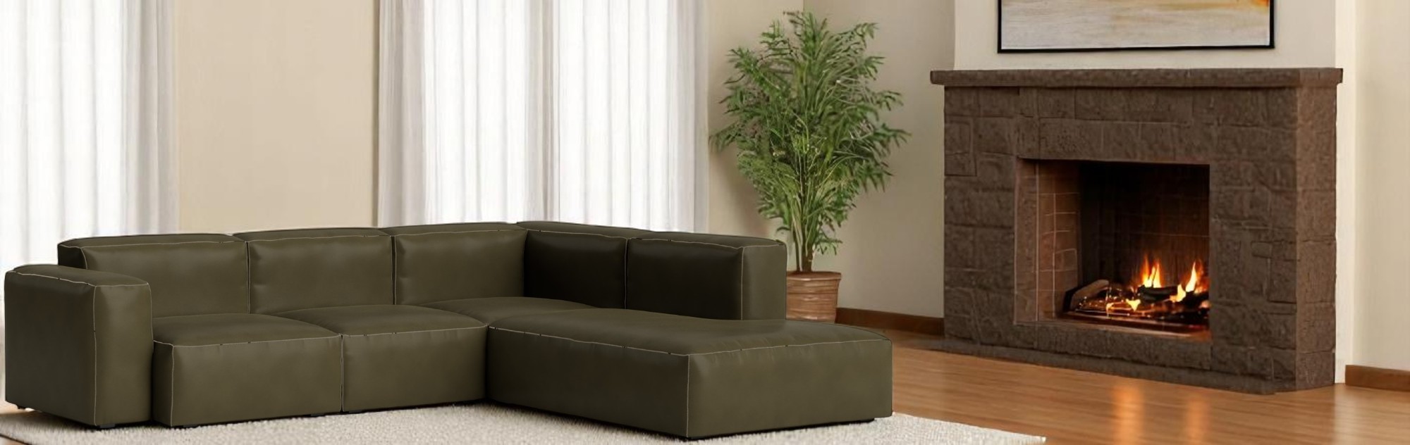 Mags Soft Sofa Corner Combination 2 low Armrest rechts Hay
