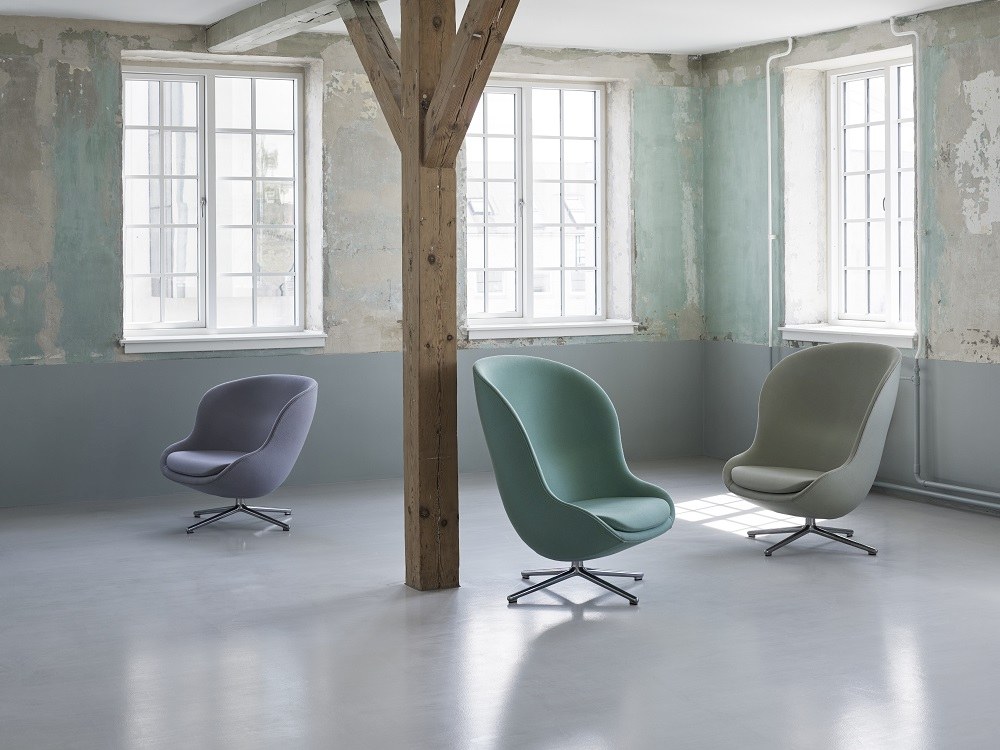 Hyg Lounge Chair Low Swivel Sessel mit Drehgestell Normann Copenhagen
