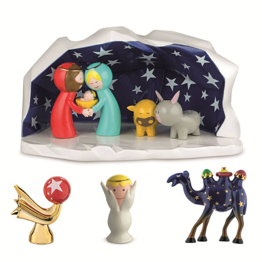 Happy Eternity Baby Weihnachtsfiguren AGJ01SET Alessi