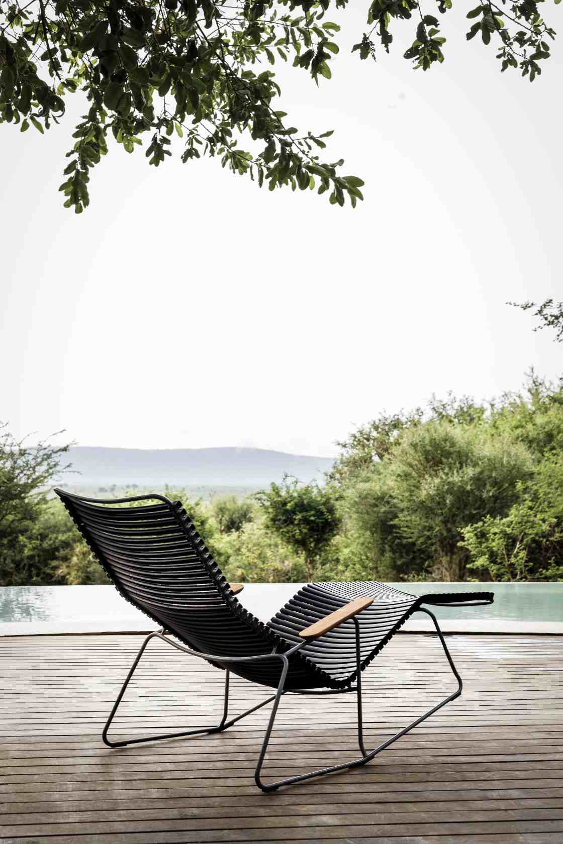 Click Sunlounger Outdoor Sonnenliege Houe Schwarz