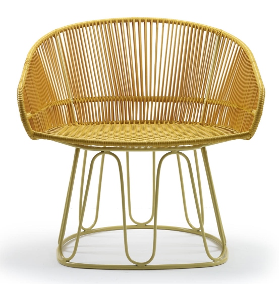 Circo Lounge Chair Loungesessel Outdoor ames Honiggelb / Gelb
