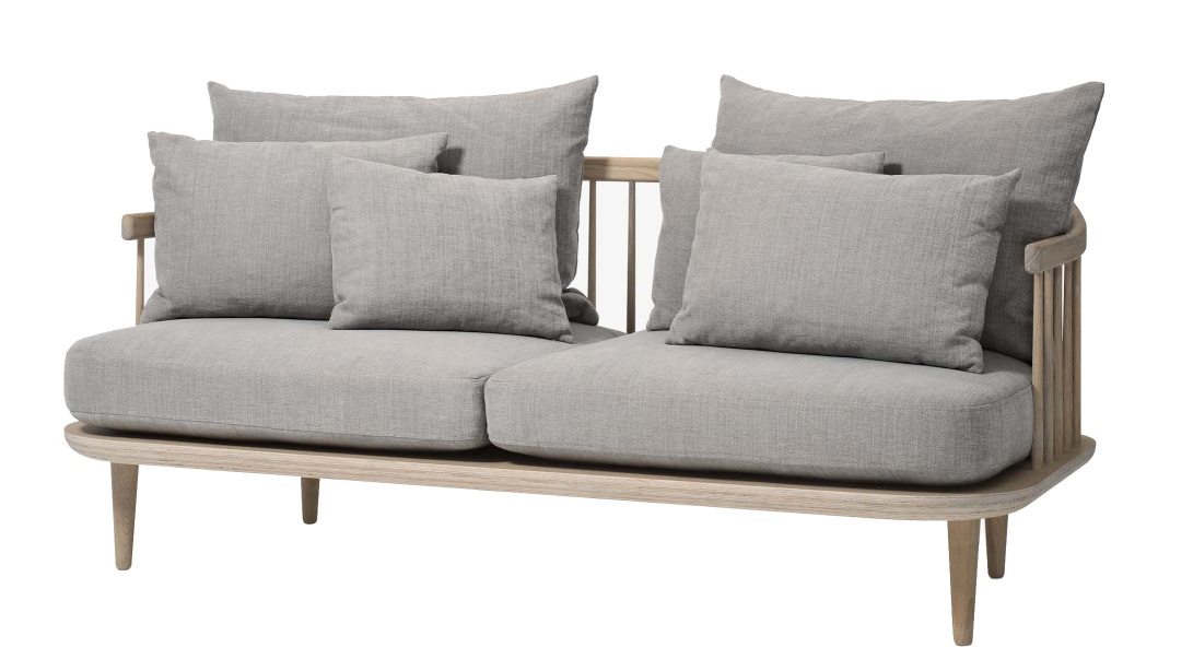 Fly Lounge 2-Sitzer Sofa SC2 Eiche weiss geölt - Hot Madison 094 AndTradition 